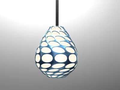 Parametric Lamp Design Grasshopper Rhino 3d Model Download 3D model