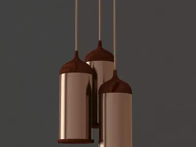 Copper Lamp 3D model