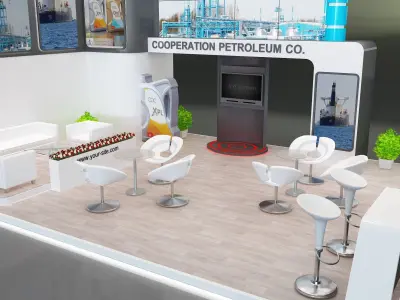 model Booth Exhibition Stand a229a 3D model