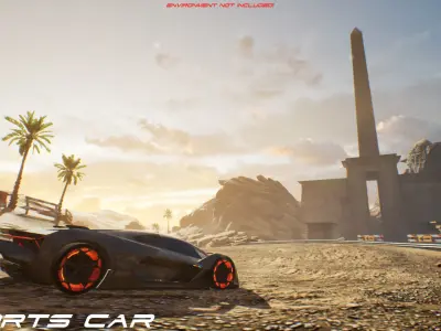 Sportscar VOL 2 Low-poly 3D model