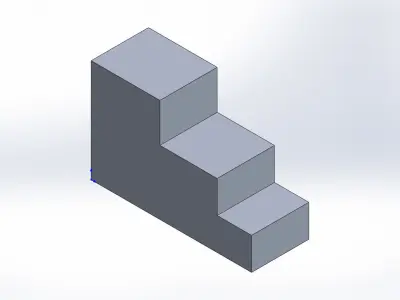 SOLIDWORKS 2018 FLAT BAR and SIMPLE BLOCK 3D print model