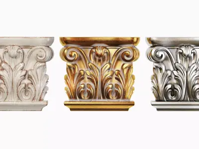 Classic capitel 01 3D model