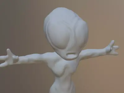 Alien humanoid Free 3D model