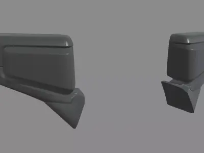 Car Mirror Chevrolet Silverado 2020 Low-poly 3D model