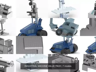 INDUSTRIAL MACHINE VALUE PACK 3D Model Collection