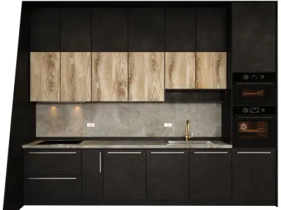 Modern kitchen vol 1-IKEA 3D model