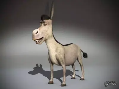 Donkey std mat 3D model