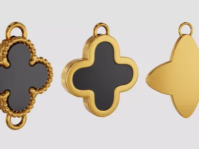 Clover Pendant Jewellery Collection 3D print model