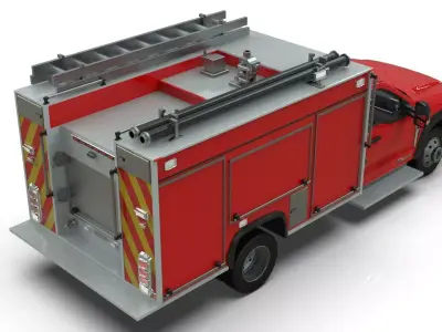 2024 F-600 FIRE TRUCK 3D model