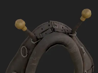Horse Collar Low-poly 3D model