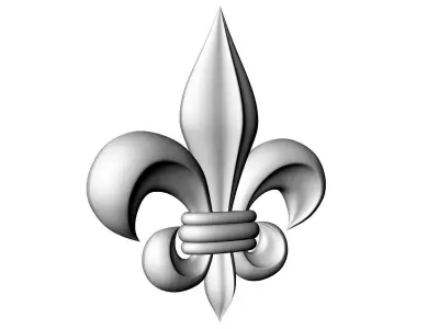 Decorative Fleur de Lis 3D model