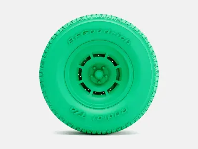 15x8 C3 Corvette YJ8 Wheel BFGoodrich Radial Tire 3D print model