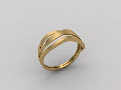 Women Ring Plain Ring Ready STL 3DM Models Womens Rings 3D print model 58