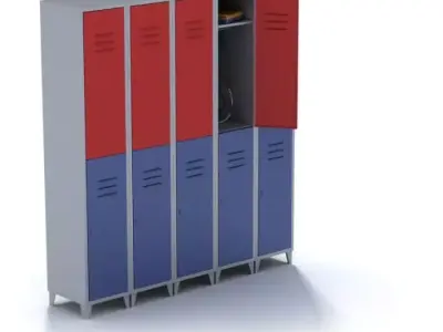 Metal Compact Sports Locker 3D model