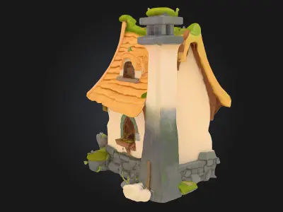 Whimsical Cottage 3D model