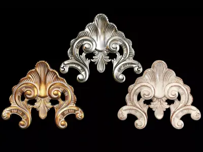 Classic carved 098 3D model
