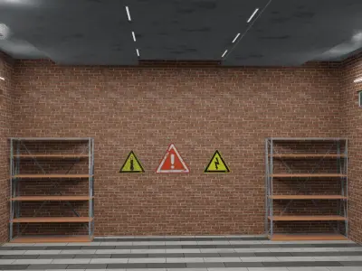 Warehouse loft V2 3D model