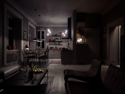 Nordic Flat - Unreal Engine 5 3D model