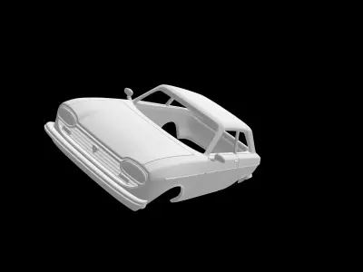 Peugeot 204 Coupe 3D print model