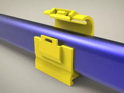 Handrail Clamp 3D print model