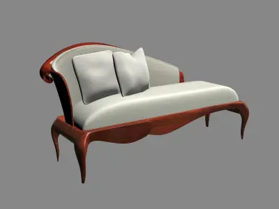Chaise Textured 3D model
