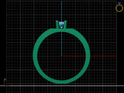 Women Men Gent Ring 3DM Womens Ring 3d models 3D print model 3D print model