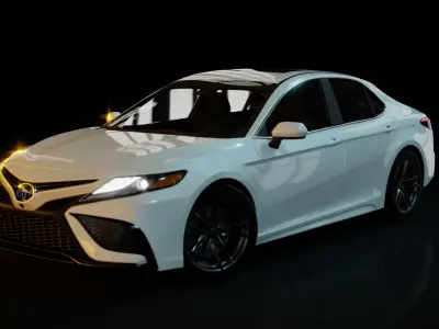 Toyota Camry Hybrid 2022 Rigged 3D model