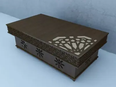 Traditional Moroccan Table 3D model