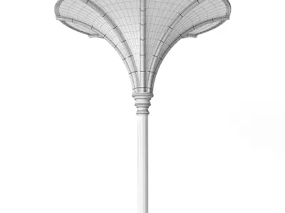 Throme Room Pillar Ceiling Middle 3D model