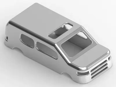 Passenger Car Body 3D print model