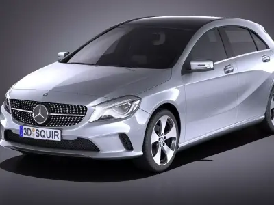 Mercedes-Benz A-Class 2017 VRAY 3D model