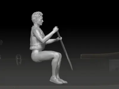 canoe boy 2 3D print model