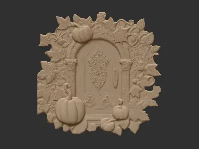 hallowen door decoration 3D print model