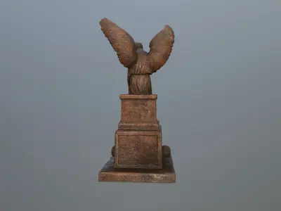 statue 3 of angel Low-poly 3D model order