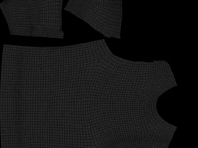 Luxury T-Shirt Low-poly 3D model