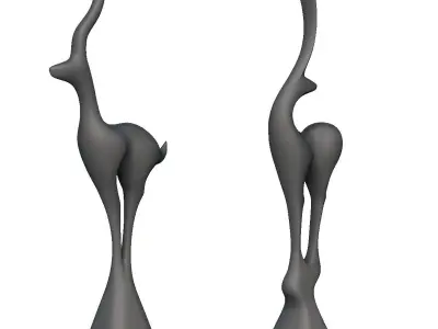 Deer Standing Deco 3D print model