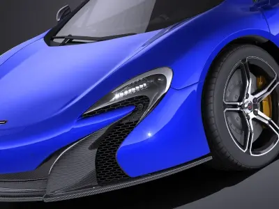 Mclaren 650S Coupe 2017 VRAY 3D model