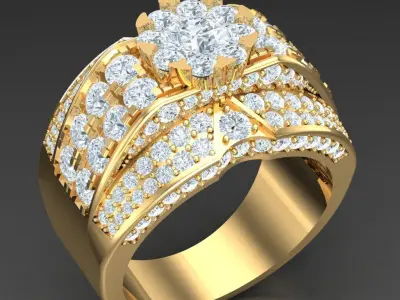Luxury Men Rings Designs 5MR003 3D print model