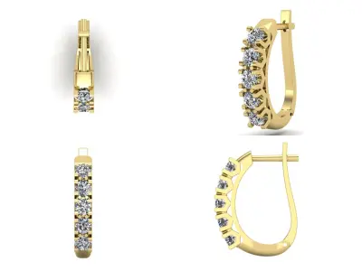 Earrings sm9 3D print model