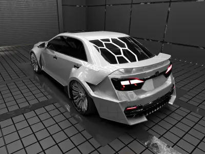 Toyota Camry 2012  tuning by Panch design 3D model