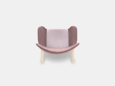 VEDBO Armchair high Low-poly 3D model
