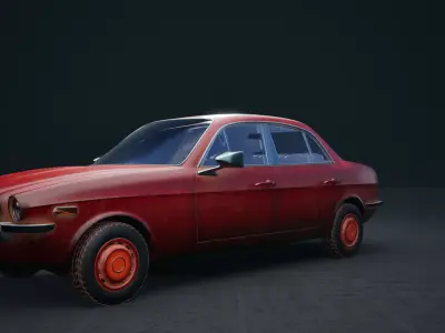 Vintage Jaguar 3D model