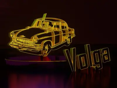 Volga led lamp Free 3D model