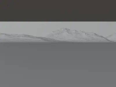 Realistic Dry Desert Scene Free 3D model