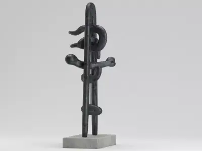 Isamu Noguchi Sculpture 3D model