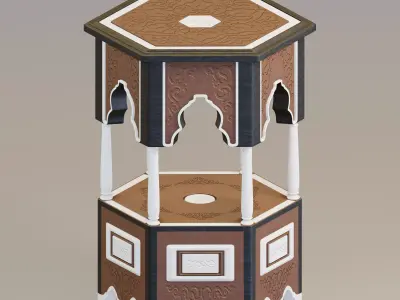 Syrian side table 3D model