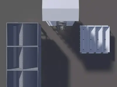 Industrial building layout 25-43 3D model