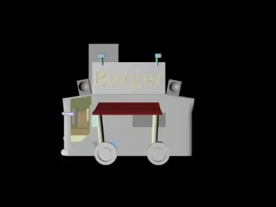  van CAR  Low-poly 3D model