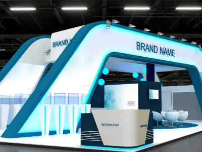 3D Exhibition Booth 3D model purchase