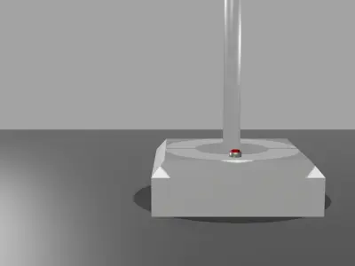 Low Poly Lamp table with shade Free low-poly 3D model